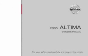 2005 Nissan Altima Owner's Manual
