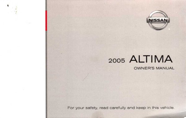 2005 Nissan Altima Owner's Manual