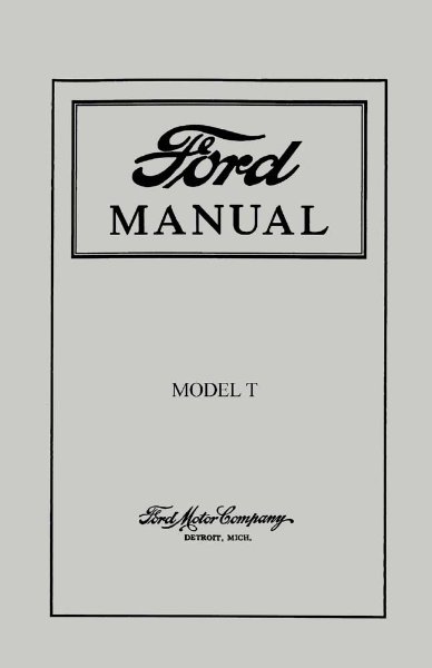 1915–1925 Ford T Owner's Manual