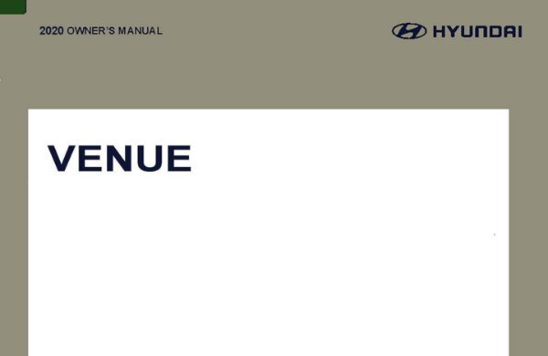 2020 Hyundai Venue Owner's Manual