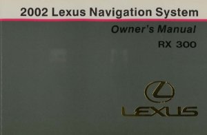 2002 Lexus RX 300 Owner's Manual