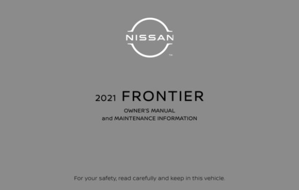 2021 Nissan Frontier Owner's Manual