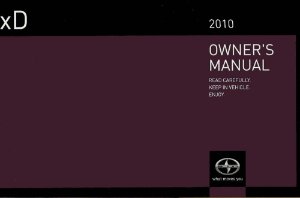 2010 Scion Scion XB Owner's Manual