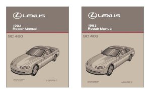 1993 Lexus SC 400 Factory Shop Service Manual