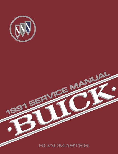 1991 Buick Roadmaster Factory Shop Service Manual