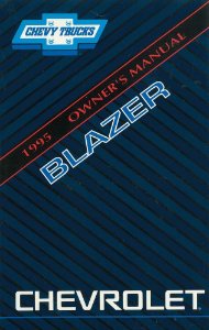 1995 Chevrolet Blazer Owner's Manual