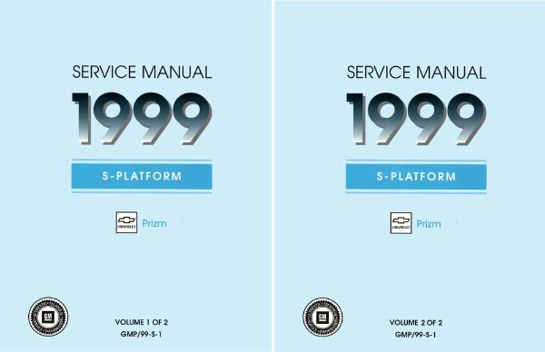 1999 Chevrolet Prizm Factory Shop Service Manual