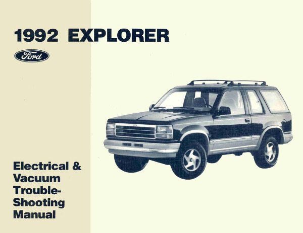 1992 Ford Truck Explorer Wiring Diagrams Manual