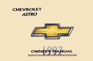 1997 Chevrolet Astro Owner's Manual