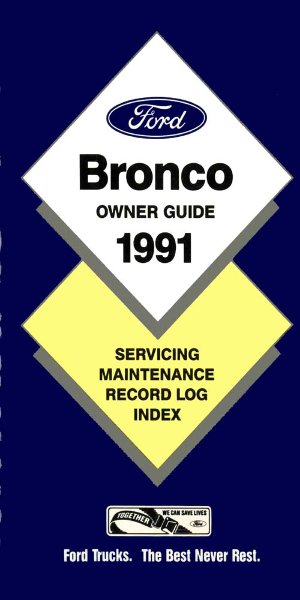 1991 Ford Bronco Owner's Manual