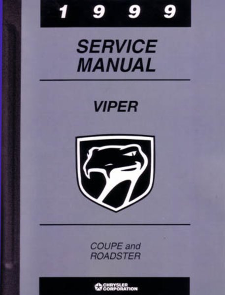 1999 Dodge Viper Factory Shop Service Manual