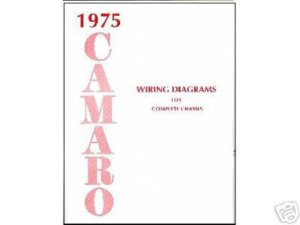 1975 Chevrolet Camaro Wiring Diagrams Manual