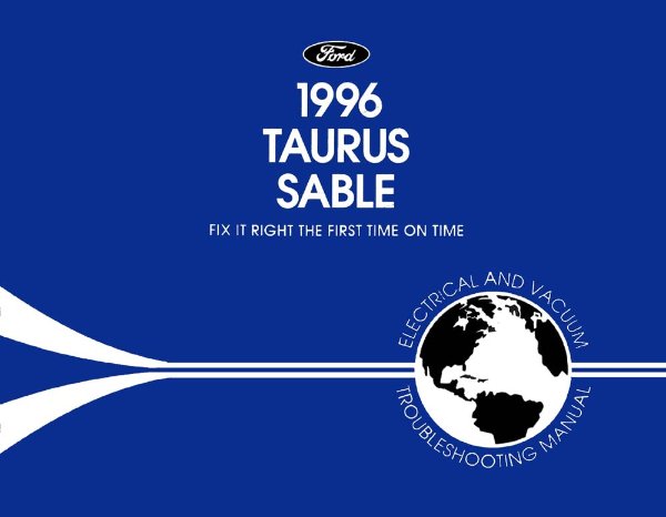 1996 Ford Taurus, Sable Wiring Diagrams Manual
