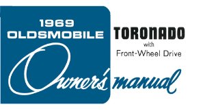 1969 Oldsmobile Toronado Owner's Manual
