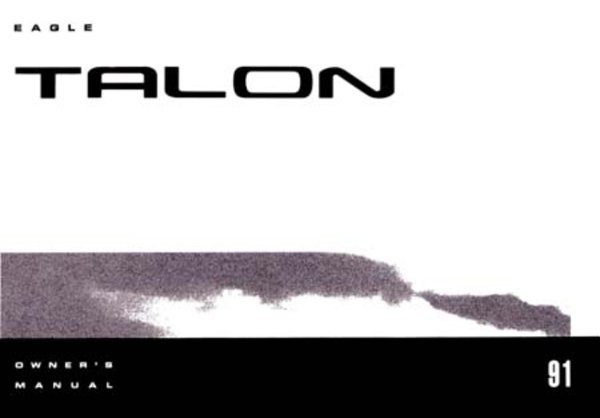 1991 Eagle Talon Owner's Manual