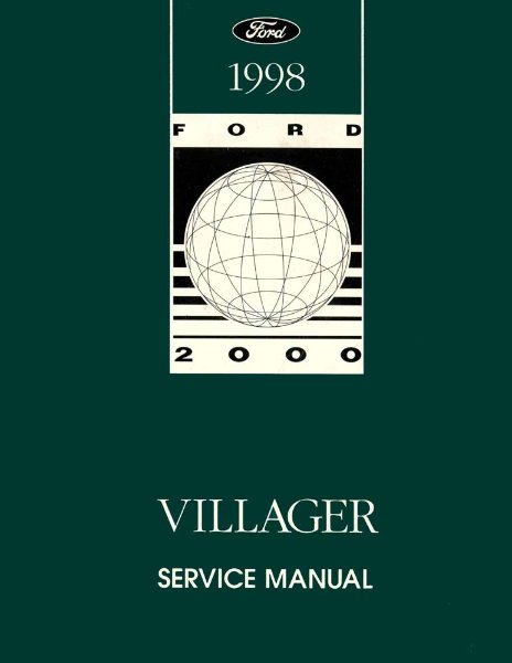 1998 Ford Villager Factory Shop Service Manual