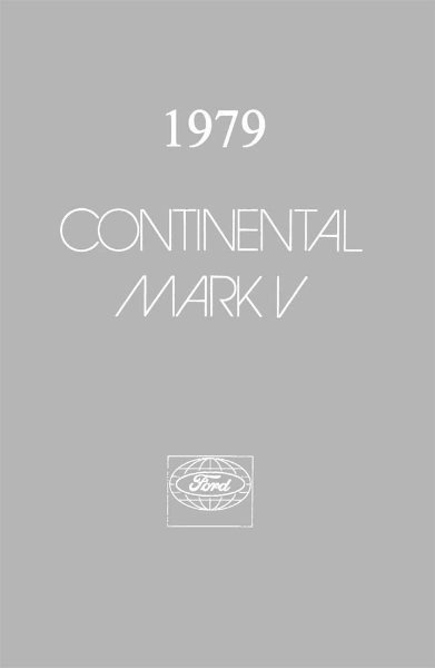 1979 Lincoln Mark V Owner's Manual