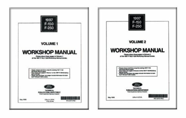 1997 Ford Truck F150-250, NO DIESEL Factory Shop Service Manual