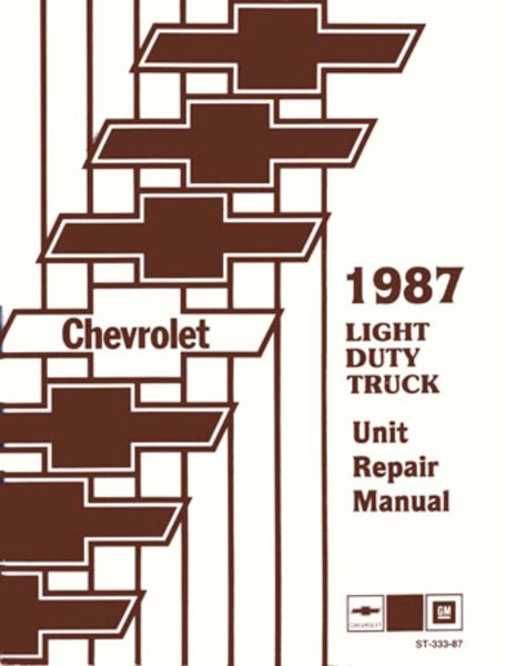 1987 Chevrolet C10, C20, C30, K10, K20, K30 Light Duty, G, M, P, RV