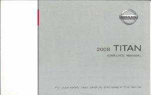 2008 Nissan Titan Owner's Manual