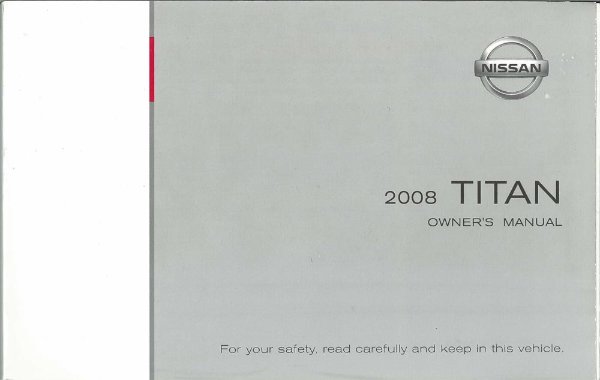 2008 Nissan Titan Owner's Manual