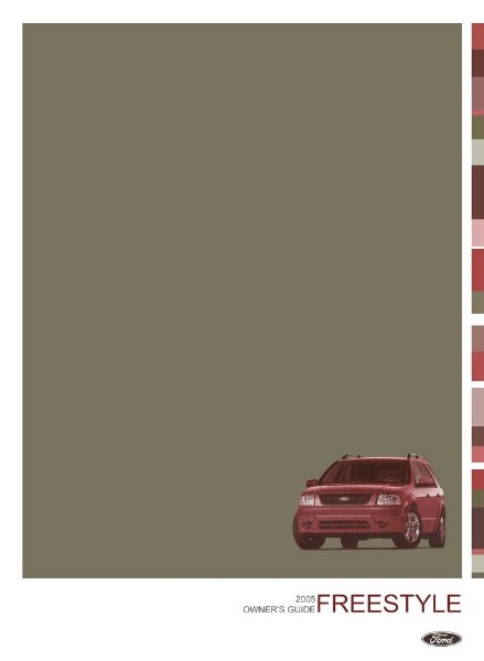 2005 Ford Freestyle Van Owner's Manual