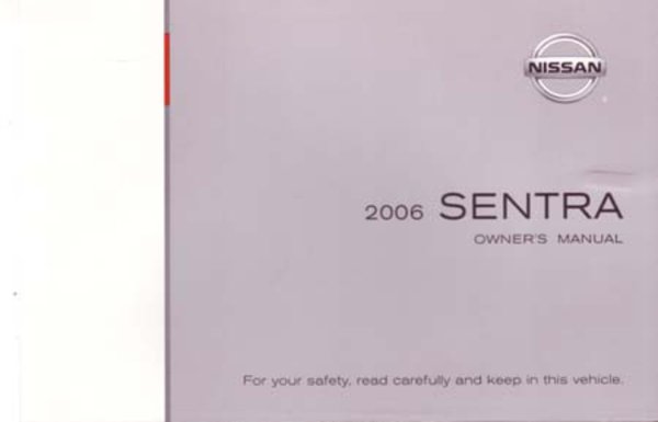 2006 Nissan Sentra Owner's Manual