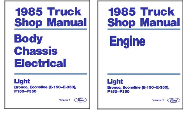 1985 Ford Truck F-150, F-250, F-350, Econoline Factory Shop Service Manual