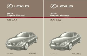 2005 Lexus SC 430 Factory Shop Service Manual