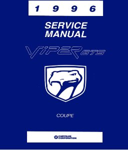1996 Dodge Viper GTS Coupe Factory Shop Service Manual