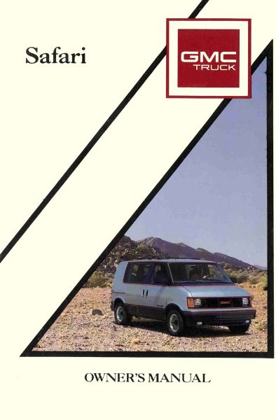 1990 GMC Safari Owner's Manual