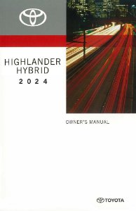 2024 Toyota Highlander Hybrid Owner's Manual