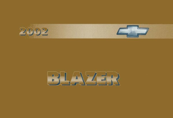 2002 Chevrolet Blazer Owner's Manual