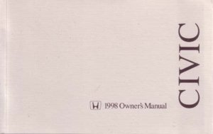 1998 Honda Civic Sedan Owner's Manual