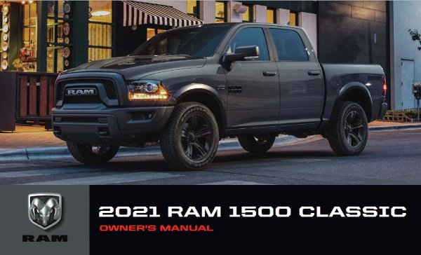2021 Dodge Ram 1500 Classic Truck Owner's Manual