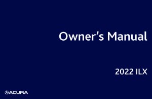 2022 Acura ILX Owner's Manual