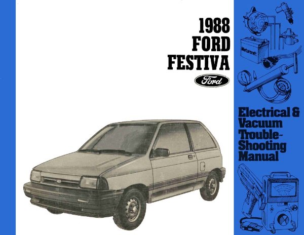 1988 Ford Festiva Wiring Diagrams Manual