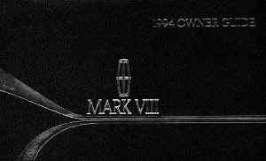 1994 Lincoln Mark VIII Owner's Manual