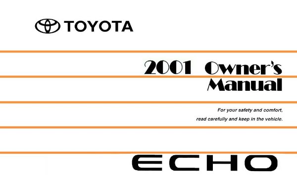 2001 Toyota Echo Owner's Manual