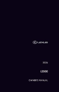 2026 Lexus LS 500 Owner's Manual