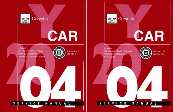 2004 Chevrolet Corvette Factory Shop Service Manual