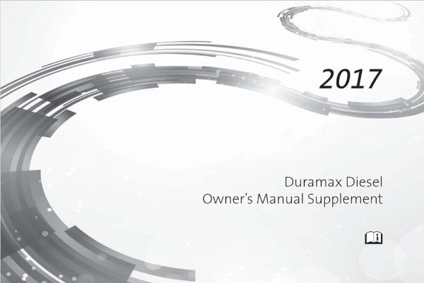 2017 Chevrolet DIESEL SUPPLEMENT Owner's Manual