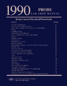 1990 Ford Probe Factory Shop Service Manual