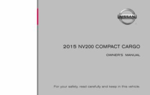 2015 Nissan NV200 Compact Cargo Owner's Manual