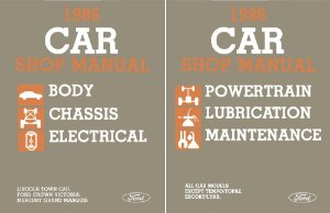 1986 Ford Crown Victoria, Town Car, Grand Marquis Factory Shop Service Manual