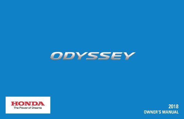 2018 Honda Odyssey Owner's Manual