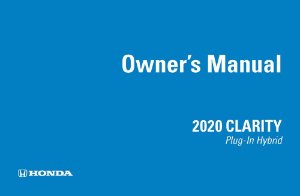 2020 Honda Clarity Plugin Hybrid Owner's Manual
