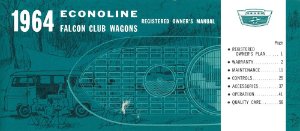 1964 Ford Econoline, Club Wagon Owner's Manual