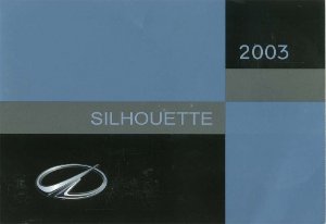 2003 Oldsmobile Silhouette Owner's Manual