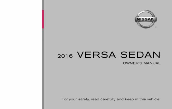 2016 Nissan Versa Sedan Owner's Manual